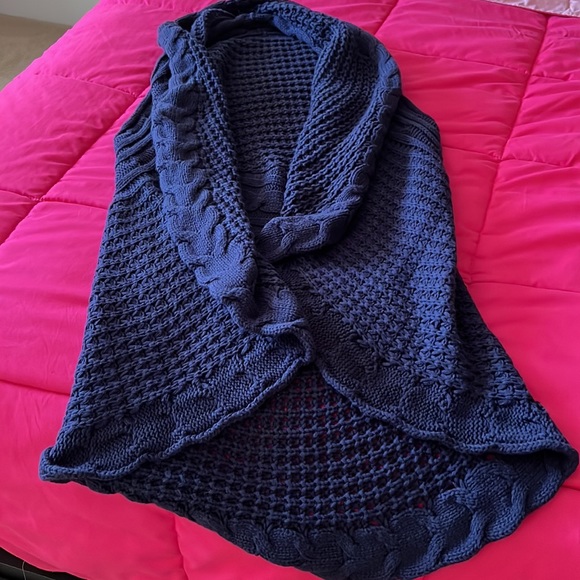 2 for $25/ Blue knit sweater vest - Picture 2 of 3
